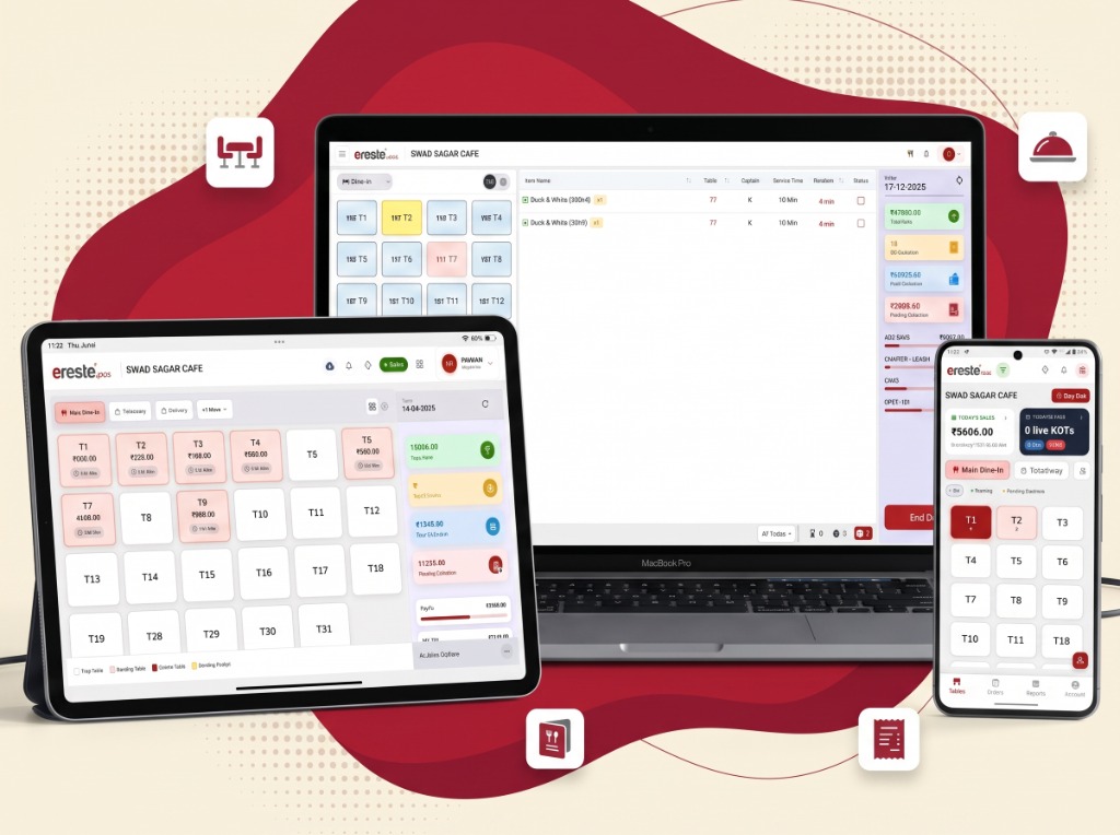 eresto Edge POS screen