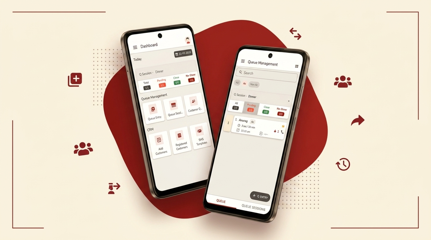 eresto Queue — Smart mobile app for managing waiting guests, sessions and customer queues